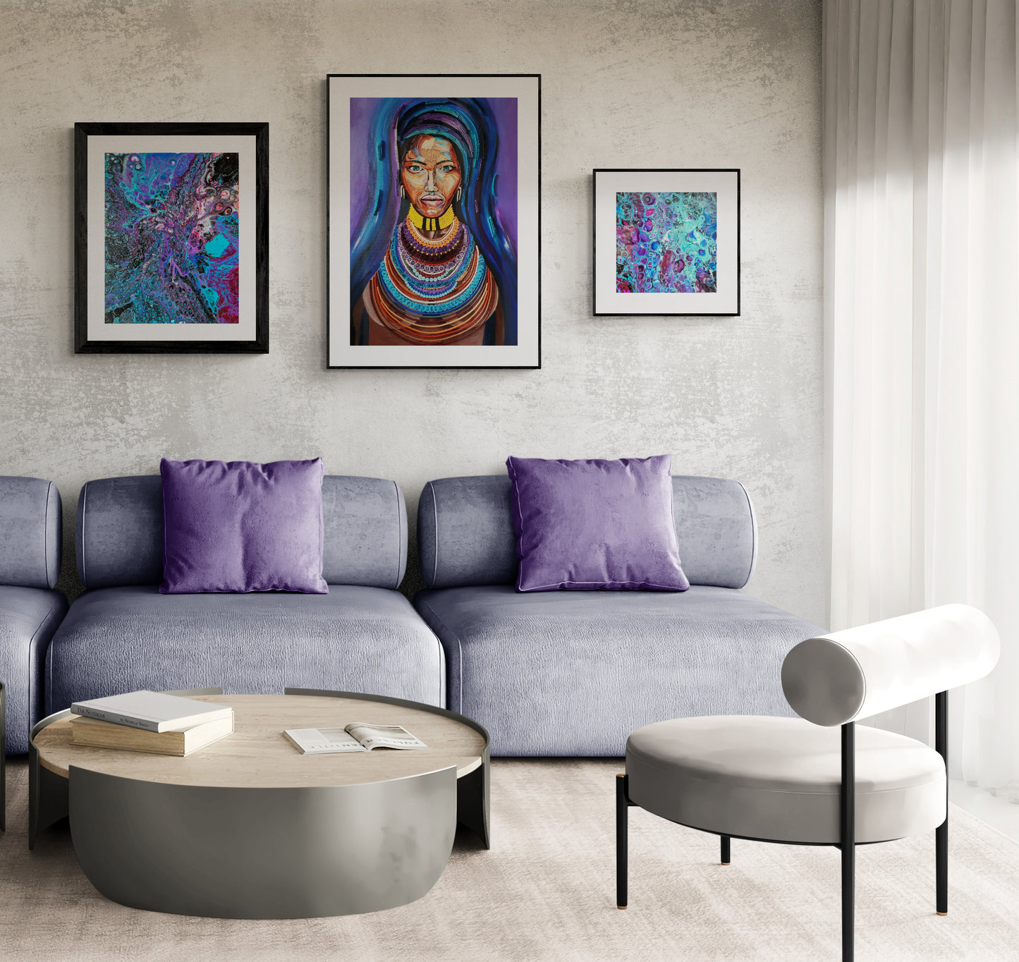 Acrylic Painting Abstract Dutch Pouring ARTY Margarita
