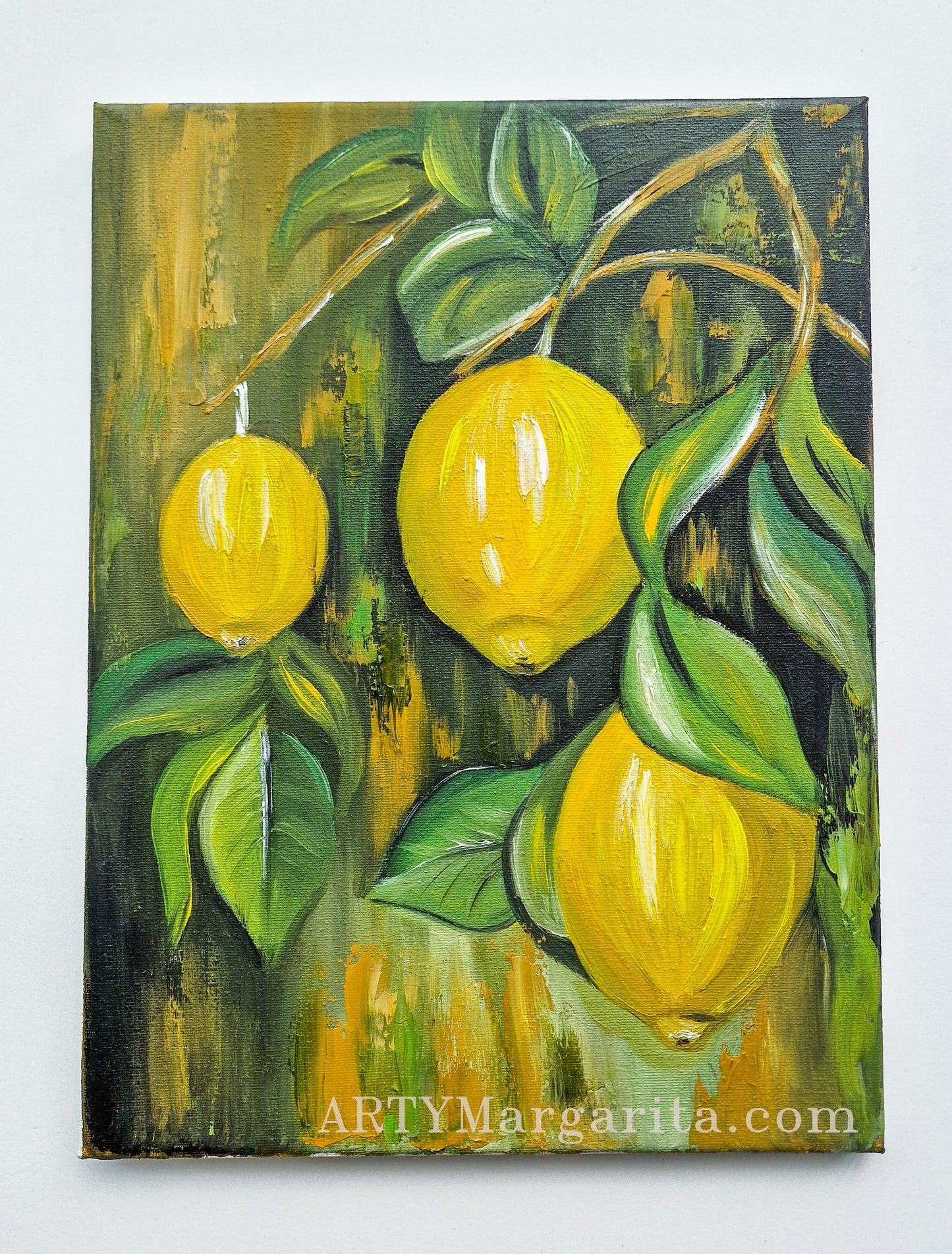 ArtyMargarita.com Oil Painting Lemons Unique artworks