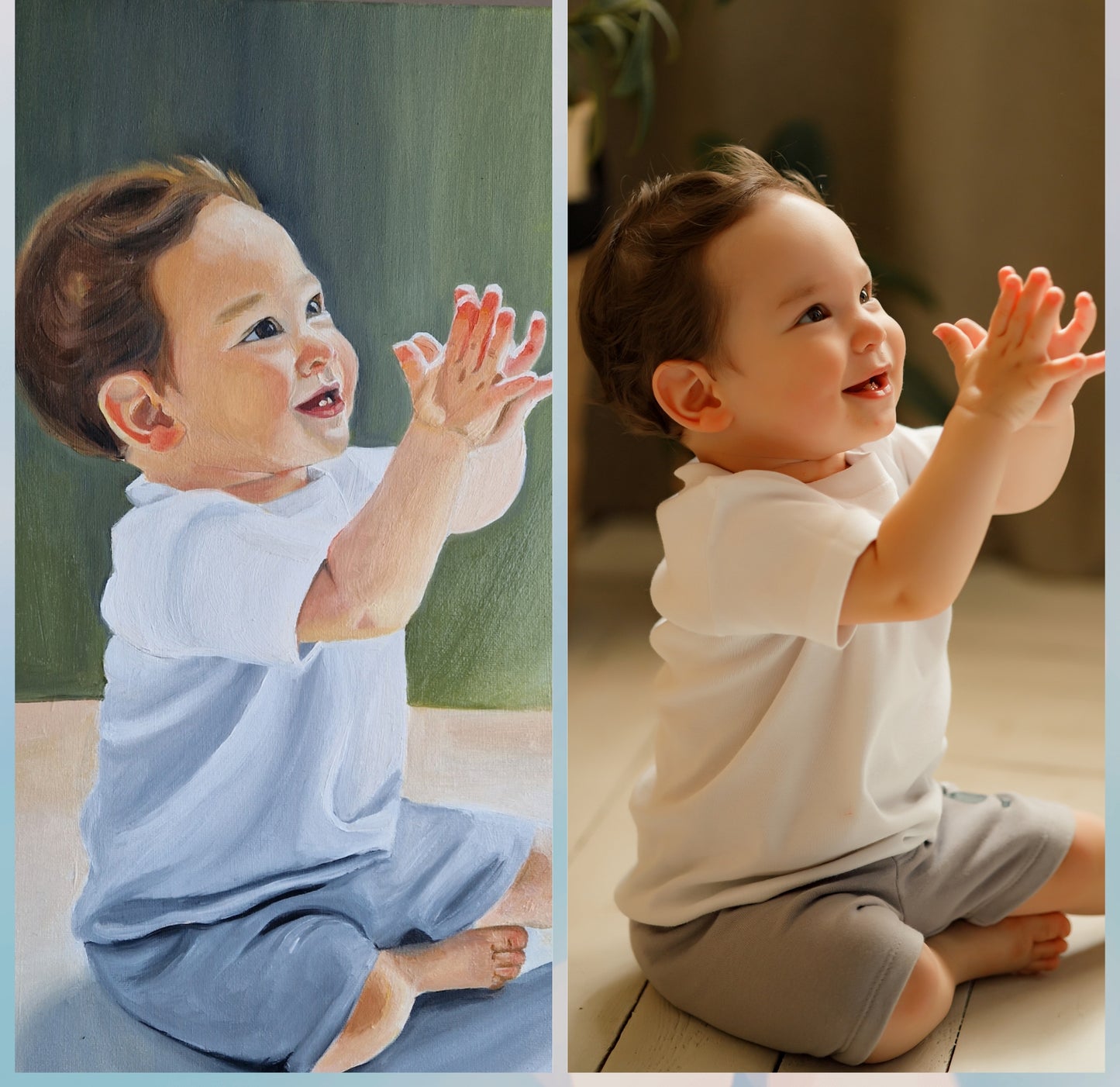 Oil Paiting Oil Portrait Children Customized Presents
