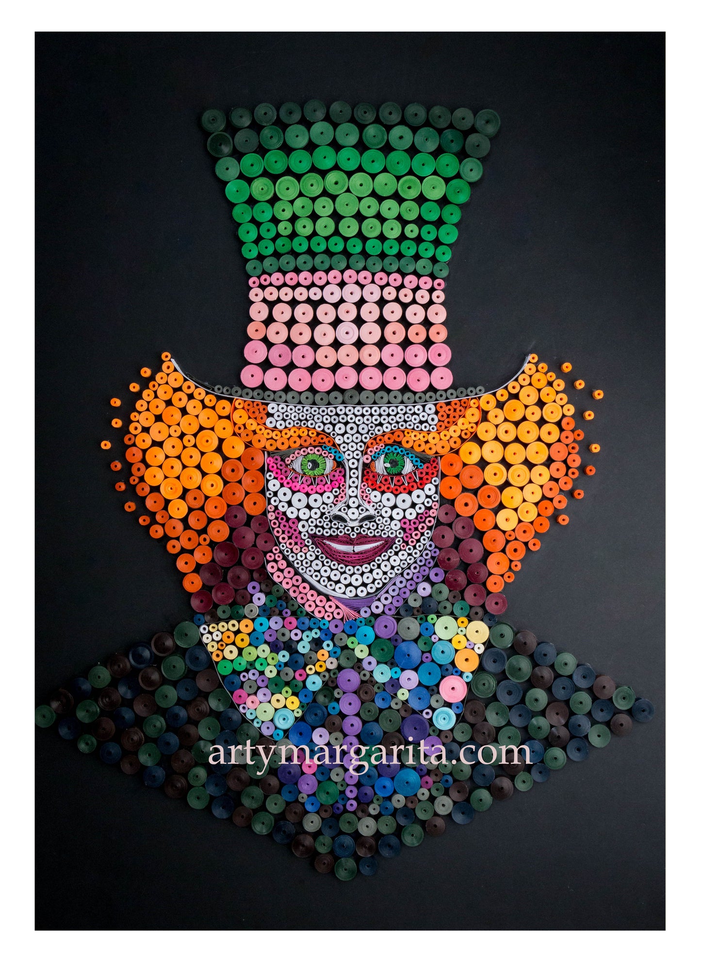 The Mad Hatter Paper Artwork Quilling ArtyMargarita