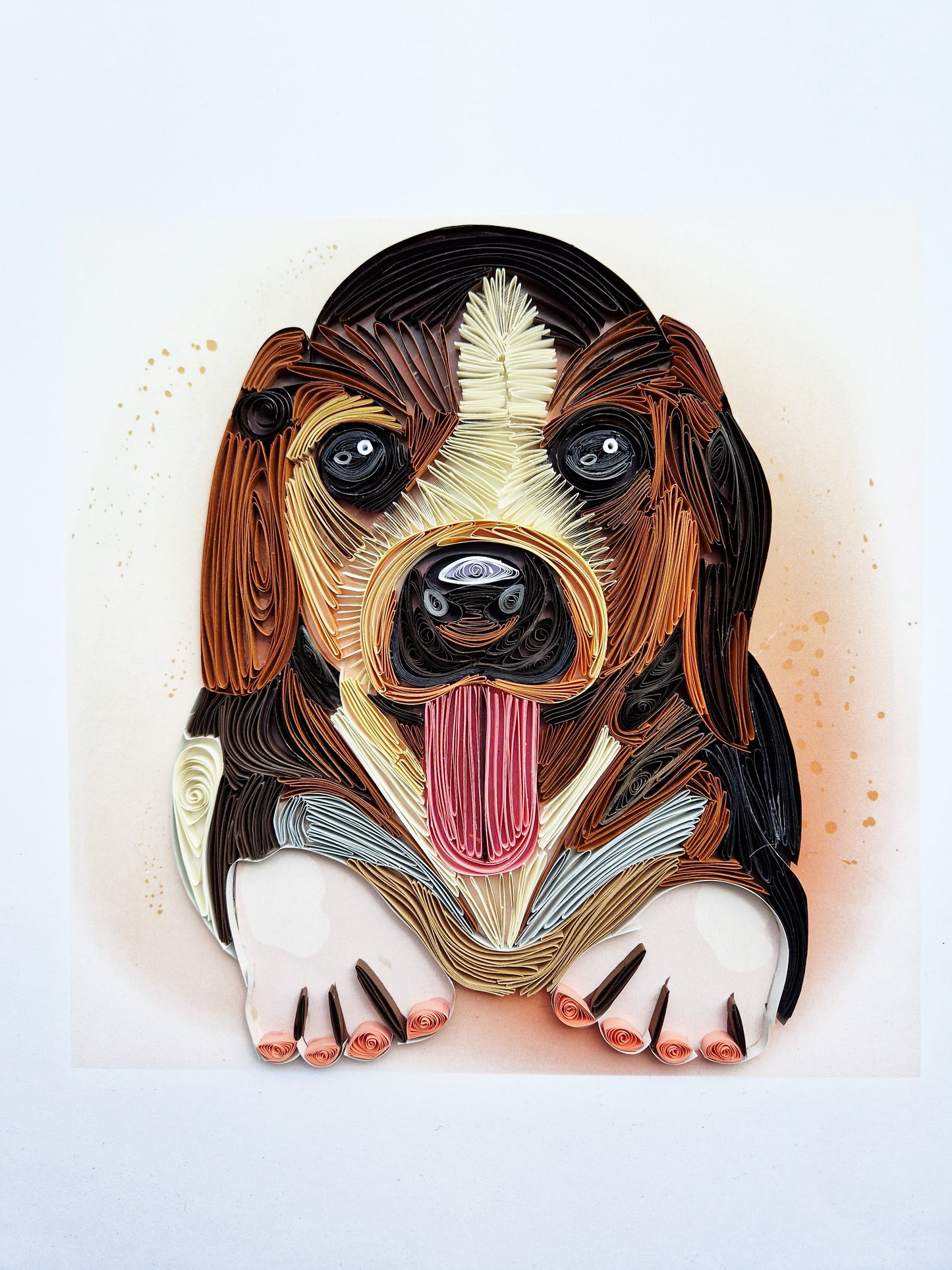 Unique portraits of Pets in Paper Customized artwork by ArtyMargarita