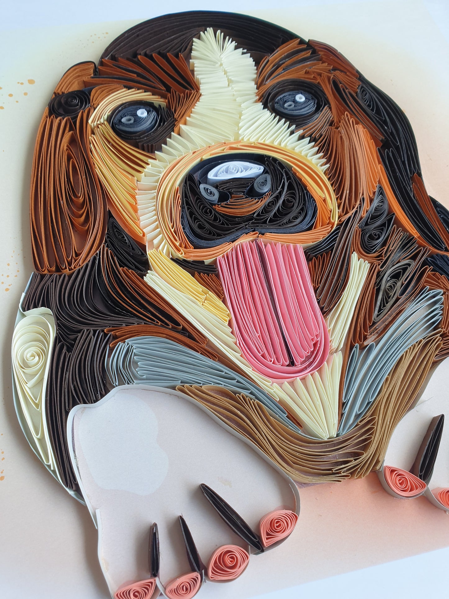 Unique portraits of Pets in Paper Customized artwork by ArtyMargarita