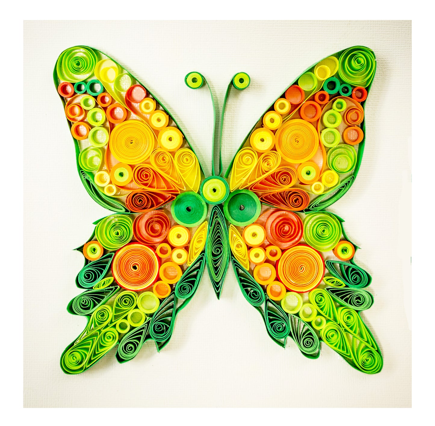 Customized artwork for Baby room Butterfly Green from paper by ArtyMargarita